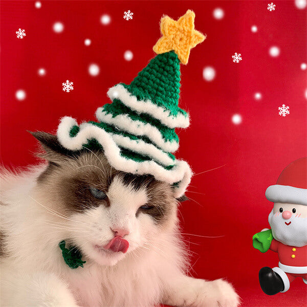 cat in a hat dress up Christmas Cat Hat