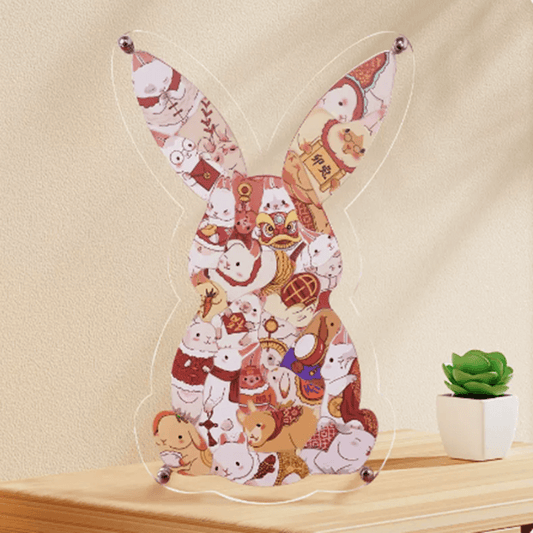 Chinese Zodiac Rabbit Acrylic Puzzle