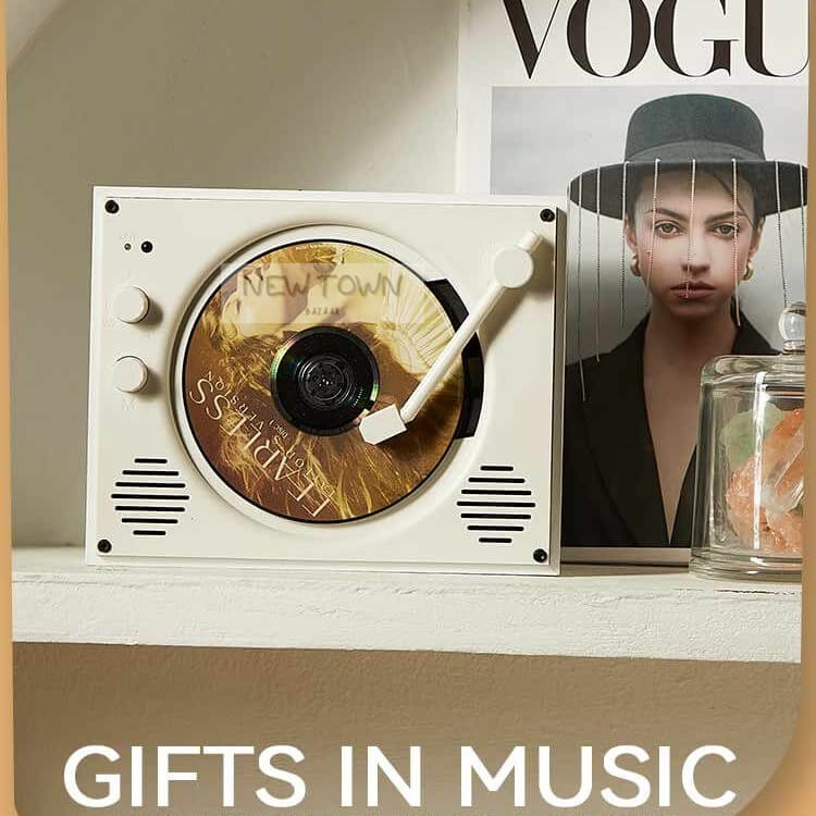 CD Player Retro Bluetooth Speaker