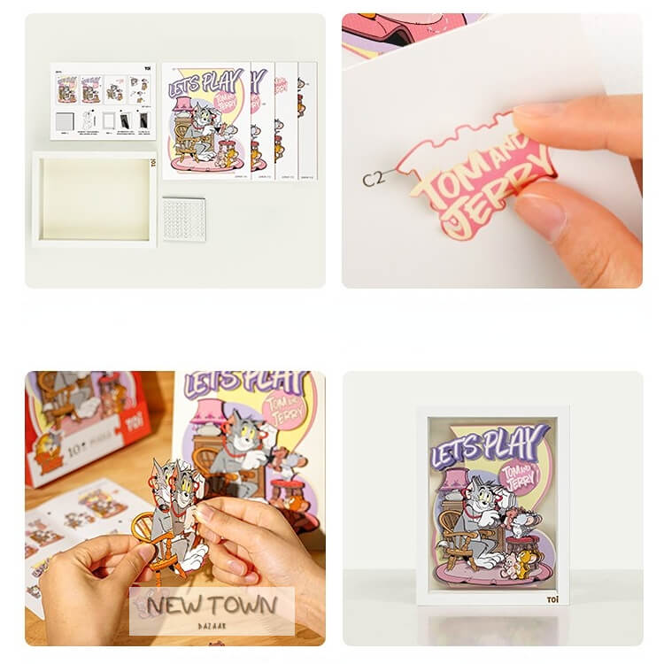 Tom and Jerry Multilayer Collage Puzzle