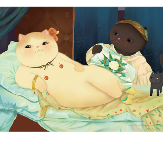 Cute Cat Jigsaw Puzzles-Version-Gabrielle D'Estrées and One of Her SistersTOINEW TOWN BAZAAR