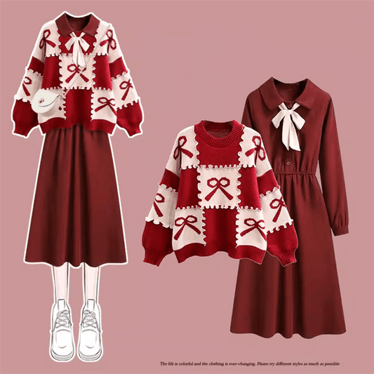 Festive Bow and Rabbit Design