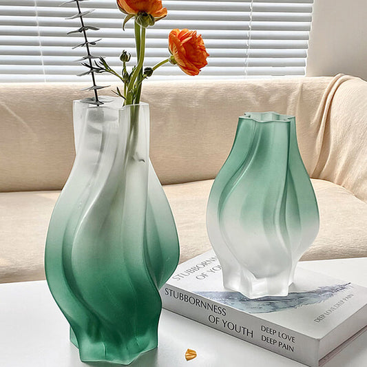 Frosted Glass Vase