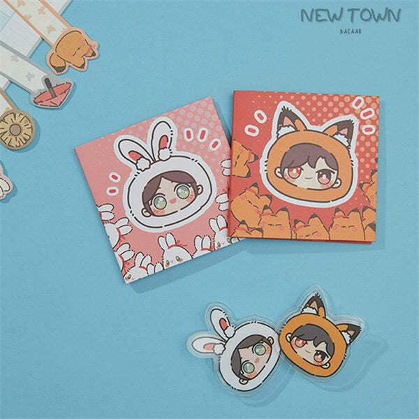 Heaven Official's Blessing Manga Cute Chibi Sticky Note Book Huacheng Xielian
