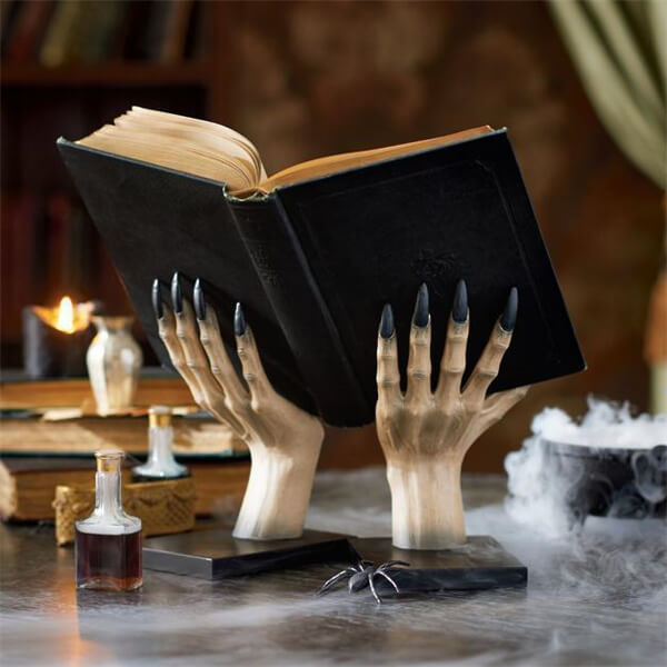 Resin Witch Hand Book Display