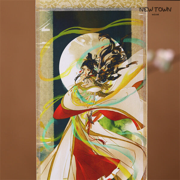 Heaven Official's Blessing XieLian Mini Scroll Wall Art - Exquisite Illustrations Small Size Wall Hanging