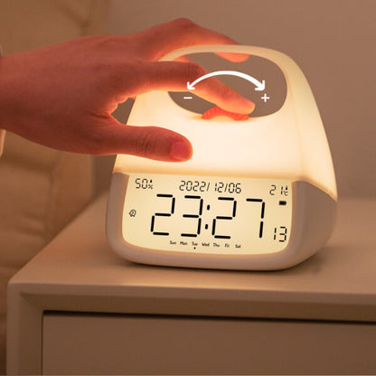 Luminous Night Clock Portable Night Light Alarm Clock
