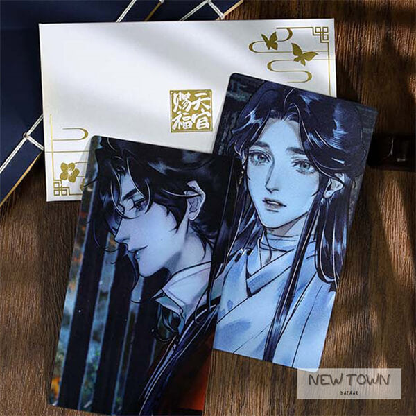 Heaven Official's Blessing, lenticular prints Cards, Hua Cheng, Xie Lian, Commemorative Collection, Fan Merchandise