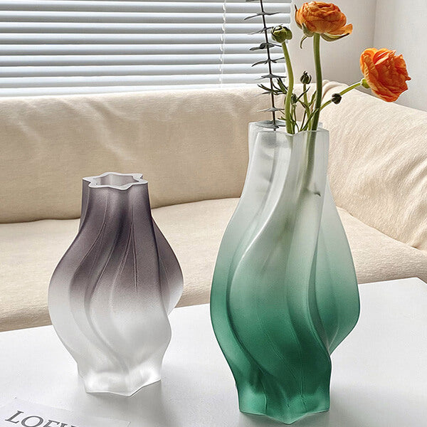 Swirling Glass Vase