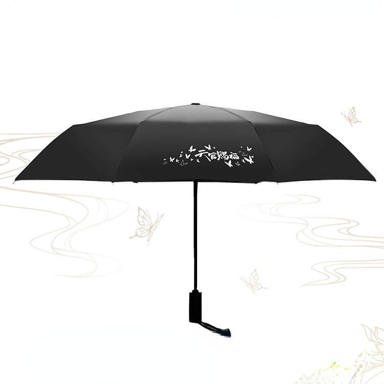 Parapluie pliable Heaven Official's Blessing Comic Characters - Semi-automatique, 21 pouces, conception à trois volets, plusieurs couleurs