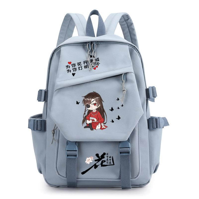TGCF Heaven Official's Blessing blue backpack with Hua Cheng individual character design
