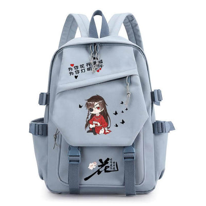 TGCF Heaven Official's Blessing blue backpack with Hua Cheng individual character design
