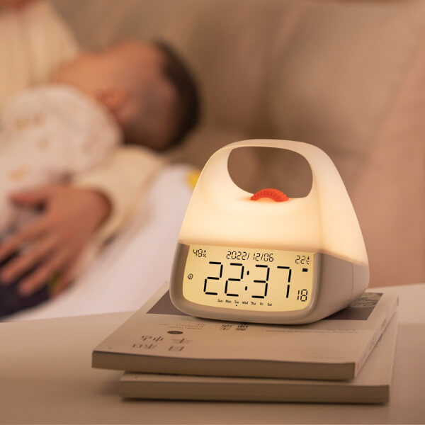 Luminous Night Clock Portable Night Light Alarm Clock