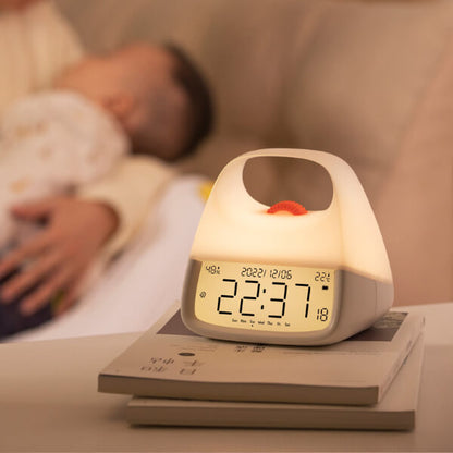 Luminous Night Clock Portable Night Light Alarm Clock