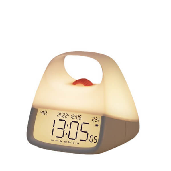 Luminous Night Clock Portable Night Light Alarm Clock