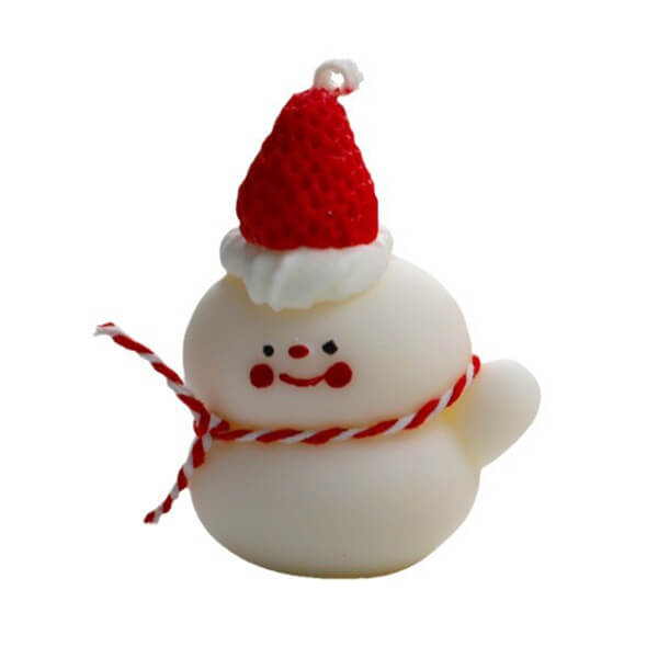 Snowman with Santa Hat