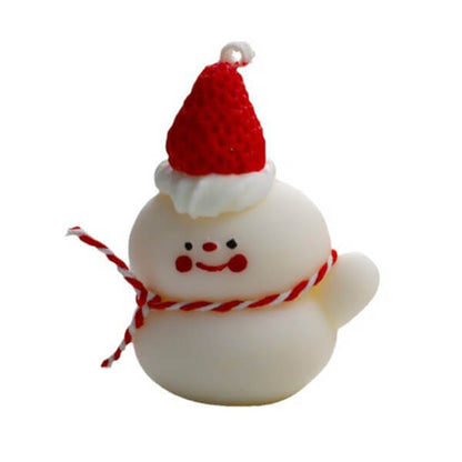 Snowman with Santa Hat