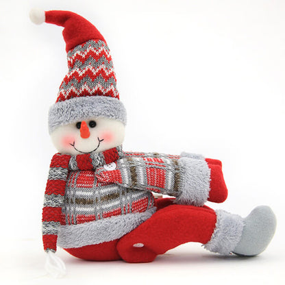 Snowman with Santa Hat