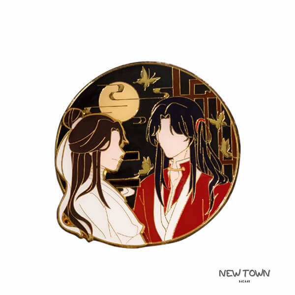 Heaven Official's Blessing Xie Lian and Hua Cheng Interaction Slidable Badge