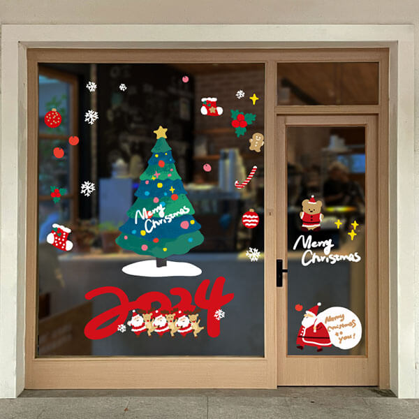 Glass Surface Holiday Stickers