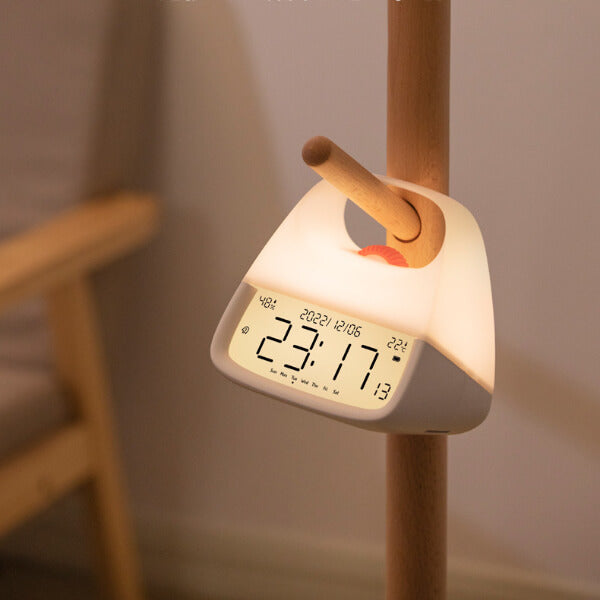 Luminous Night Clock Portable Night Light Alarm Clock