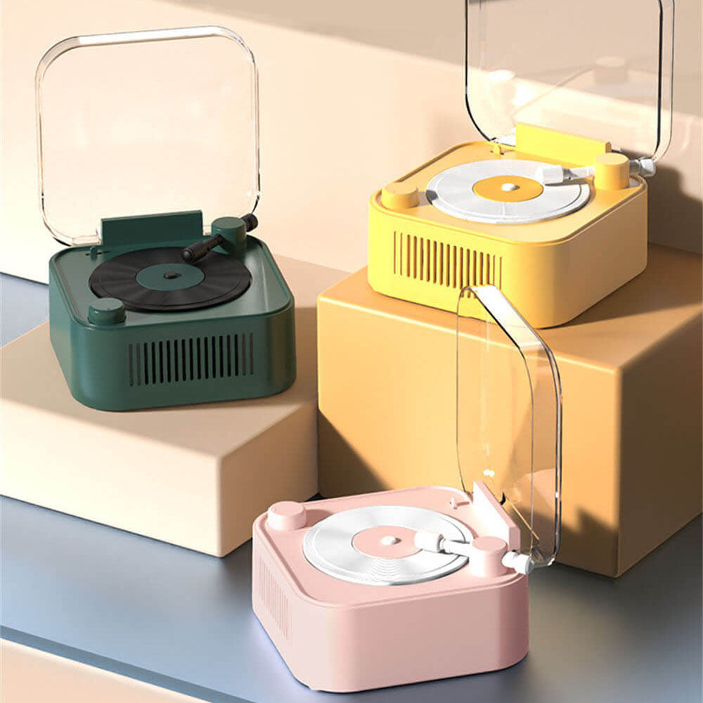 Vintage Record Player Bluetooth Speaker