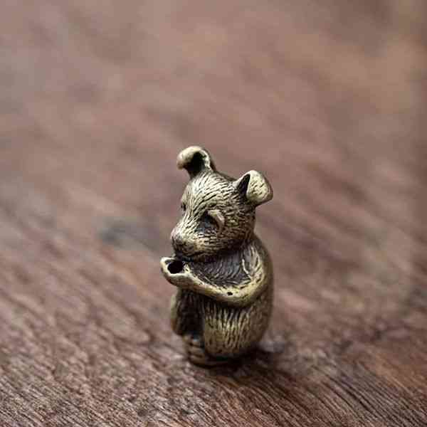 Tiny Zodiac Animal Bronze Statuettes