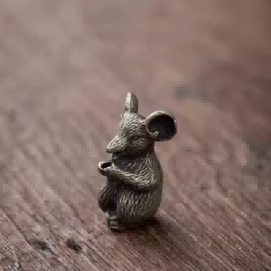 Tiny Zodiac Animal Bronze Statuettes
