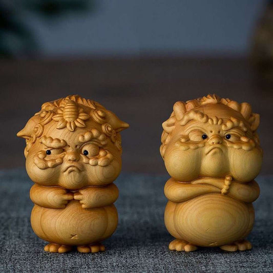 Auspicious Pi Xiu Premium Wood Art Craft