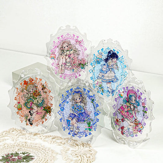Flower Genie in the Mirror Creative Acrylic Jigsaw Puzzle