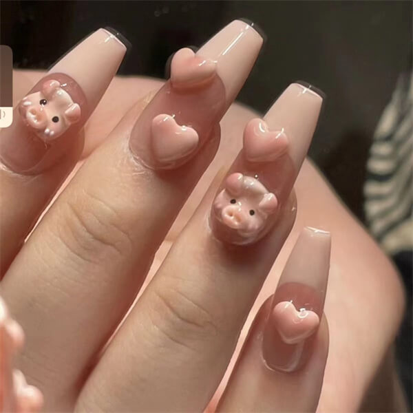 Adorable Piggy Nail Art Kit - Get Creative with Our Cute Nail Decor Set