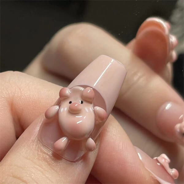 Adorable Piggy Nail Art Kit - Get Creative with Our Cute Nail Decor Set