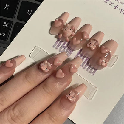 Adorable Piggy Nail Art Kit - Get Creative with Our Cute Nail Decor Set