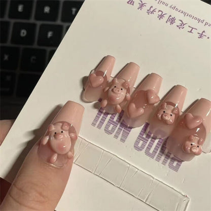 Adorable Piggy Nail Art Kit - Get Creative with Our Cute Nail Decor Set