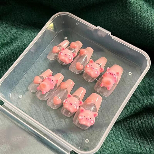 Adorable Piggy Nail Art Kit - Get Creative with Our Cute Nail Decor Set