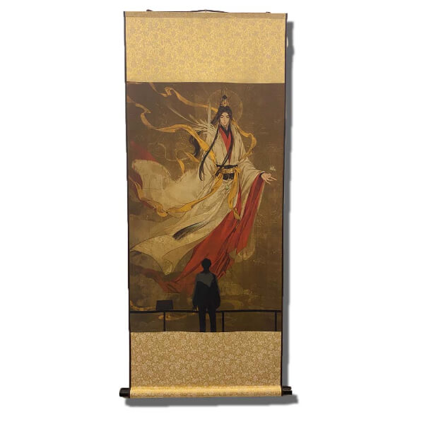 Exquisite Xie Lian Artwork: Traditional Silk Scroll from 'Heaven Official's Blessing'