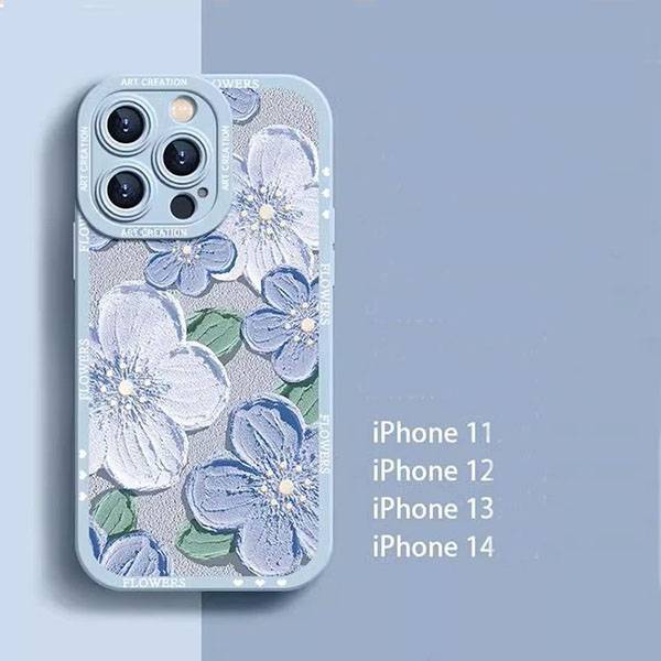 Étui de téléphone portable de style peinture à l'huile pour la série iPhone