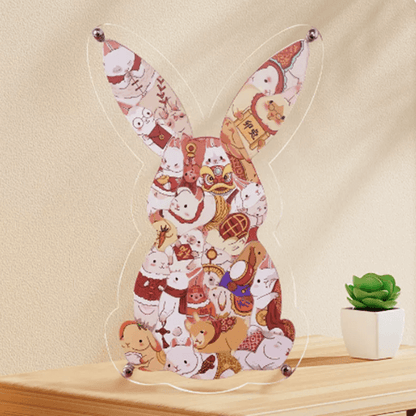 Chinese Zodiac Rabbit Acrylic Puzzle
