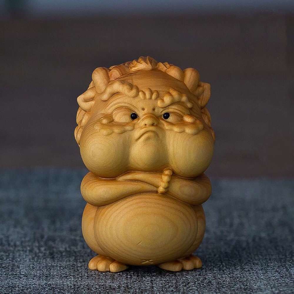 Auspicious Pi Xiu Premium Wood Art Craft