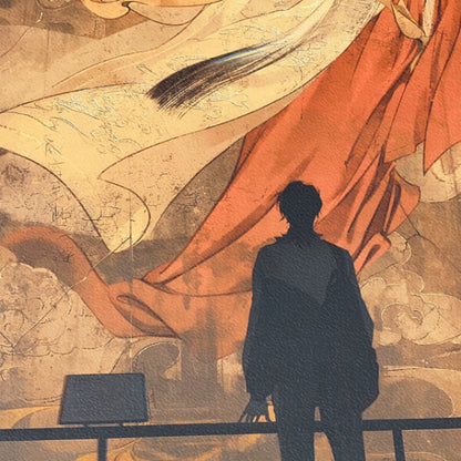 Exquisite Xie Lian Artwork: Traditional Silk Scroll from 'Heaven Official's Blessing'