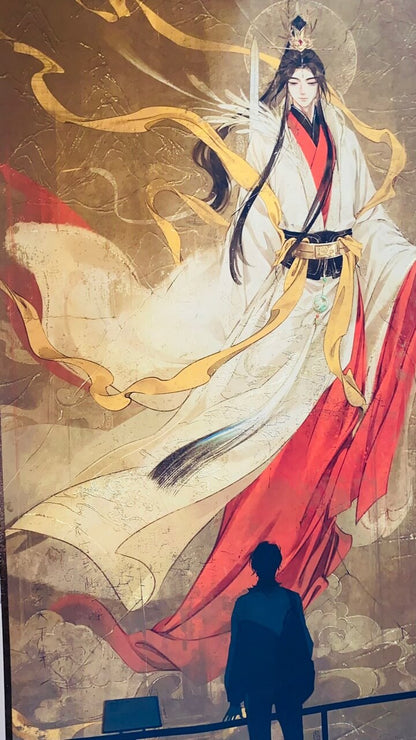 Exquisite Xie Lian Artwork: Traditional Silk Scroll from 'Heaven Official's Blessing'