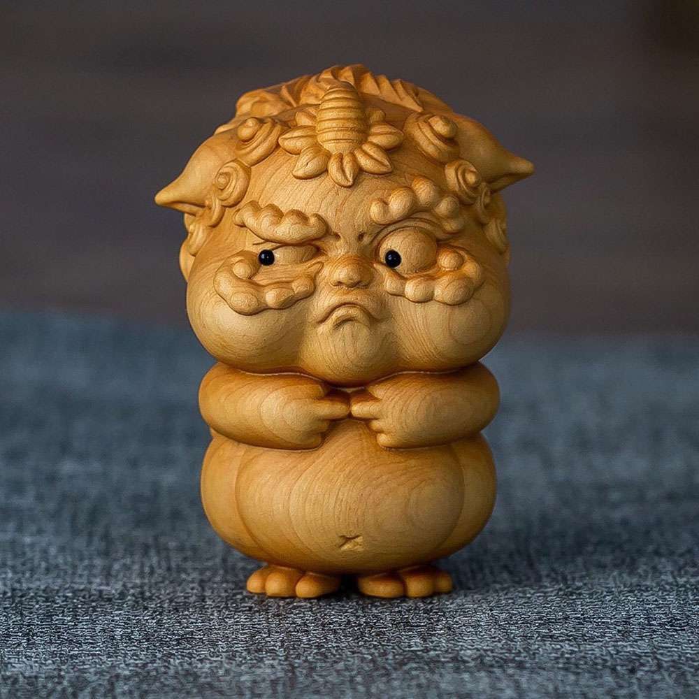Auspicious Pi Xiu Premium Wood Art Craft