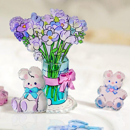 Flower Genie in the Mirror Creative Acrylic Jigsaw Puzzle