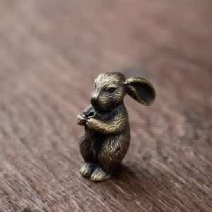 Petites statuettes en bronze d’animaux du zodiaque