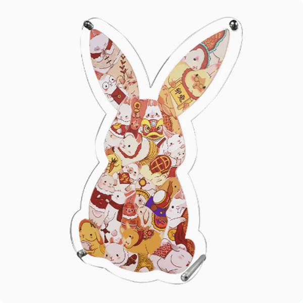 Chinese Zodiac Rabbit Acrylic Puzzle