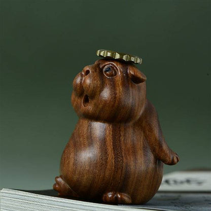 Handmade Wooden Cow Shaped Incense Holder