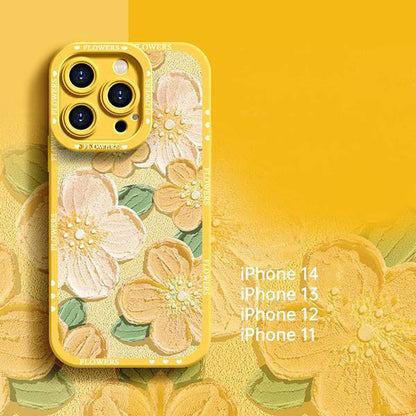 Oil Painting Style Mobile Phone Case for iPhone Series