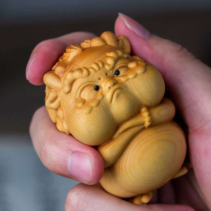 Auspicious Pi Xiu Premium Wood Art Craft