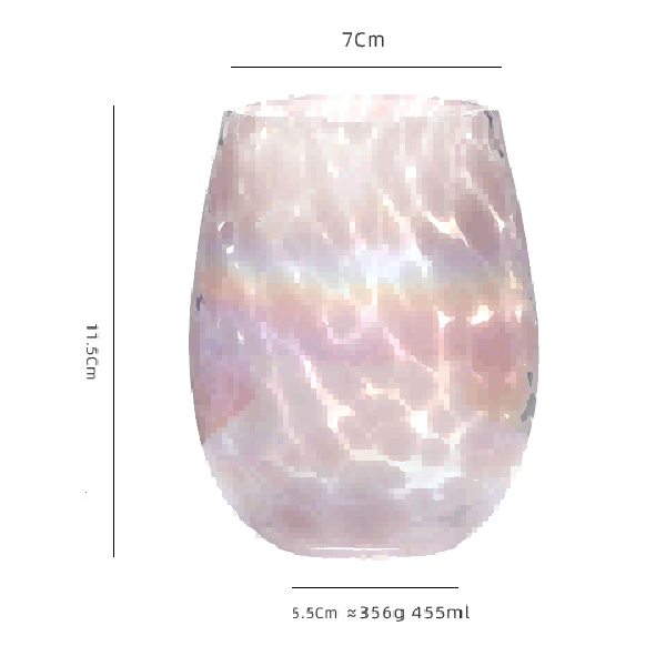 Eggshell Laser Egg Glass-Pink