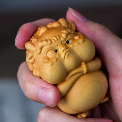Auspicious Pi Xiu Premium Wood Art Craft